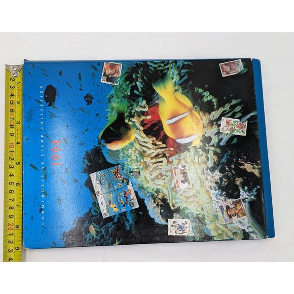 1994 Commemorative Stamp Collection Book Rockwell Moon Landing Steam Locomotives - Picture 11 of 13